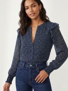Evereve June Dotty Printed Blouse